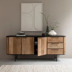 DTP Home Soho Dressoir Met Ronde Hoeken 200 Cm - 200x45x85cm.