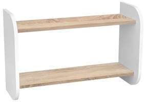 Peuter Wit - Licht eiken Kinderboekenplank Oscar 5060504989787 Children's Beds Home, 90x26x45 cm Children's Beds Home