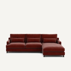 Hoekbank in fluweel, Alwine