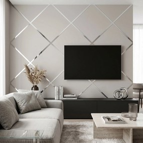 Zelfklevende decoratieve sierlijst Rea P14454CC 3,8cm Silver