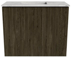 Mondiaz Joya DLux 50cm toiletmeubel shadow met wastafel faye links 1 kraangat glace
