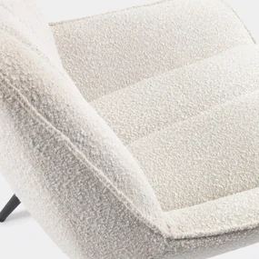 Kave Home Marlina Witte Boucle Fauteuil
