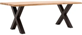 Goossens Eettafel Blade, Boomstamblad 260 x 100 cm 5 cm dik