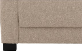 Goossens Bank My Style bruin, stof, 2,5-zits, stijlvol landelijk met chaise longue rechts