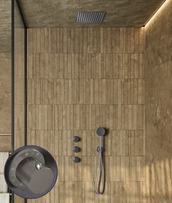 Saniclear Plus Stripes inbouw regendouche met inbouw douchekop 30x30cm RVS