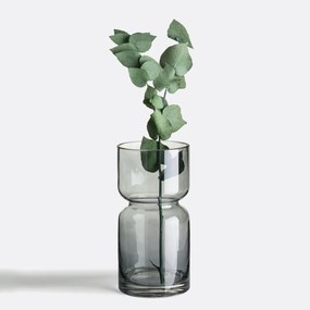 Vaas in smoked glas H22cm, Sinao