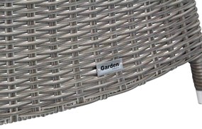 Bistroset 1 persoon  Wicker Grijs Garden Collections Lincoln