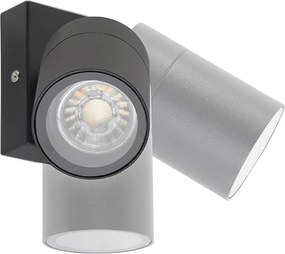 Buitenwandlamp zwart verstelbaar IP44 - Solo