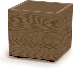 Prosperplast Madera Square Eco Wood Bloempot - ECO Naturo - 38,5x38,5 cm - Met echt hout