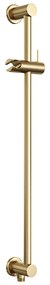 Brauer Gold Carving thermostatische inbouw regendouche met staafhanddouche, rechte muurarm, glijstang en hoofddouche 30cm set 62 messing geborsteld PVD