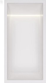 Hotbath &More inbouwnis met verlichting 30x15x10cm wit mat