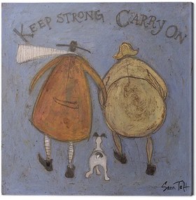 Schilderij op canvas Sam Toft - Keep Strong Carry On