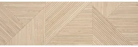 Valence Stripes decor wandtegel 32x100cm naturel