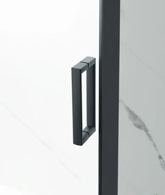 Saniclear Slide black douchecabine 120x80cm zwart mat