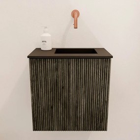 Mondiaz Joya 40cm toiletmeubel shadow met wastafel faye rechts zonder kraangat urban