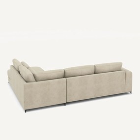 Omvormbare hoekbank rechts, linnen fluweel, Marsile