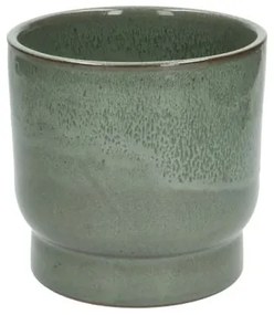 Bloempot 'Mara', aardewerk, groen Ø 16