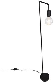 Moderne vloerlamp zwart rond 145cm - Facil