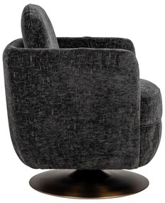 Richmond Interiors Turner Chenille Draaifauteuil Graphite Island