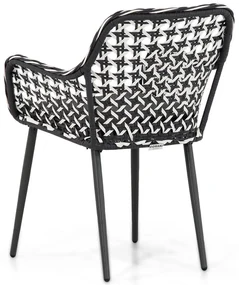 Domani Furniture Emory Dining Tuinstoel Wicker Zwart