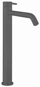 Crosswater 3ONE6 Wastafelkraan - verhoogd - uitloop 19cm - slate (gunmetal) TS112DNST