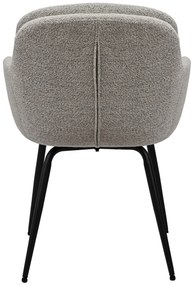 GEORGIA Beige Latte (stof Monza 60) - MODERNE GESTOFFEERDE DRAAISTOEL VOOR WOONKAMER/EETKAMER/LOFT KANTOOR