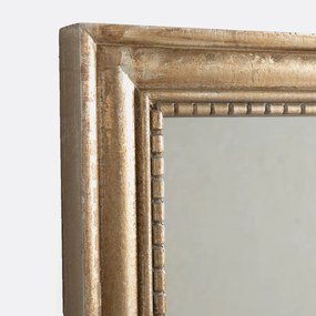 Rechthoekige spiegel in metaal. in massief mangohout 80x170 cm, Afsan