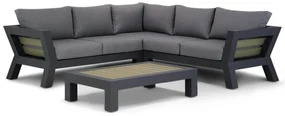 Hoek loungeset 5 personen Aluminium Grijs Santika Furniture Santika Yovita