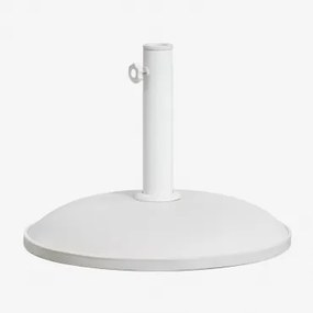 Ronde Parasolvoet Ø50 Cm Van Beton Zante Gardenia Wit - Sklum