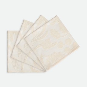 Set van 4 servetten van jacquard katoen, LINDA