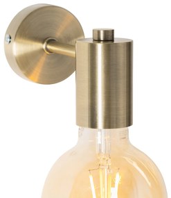 Industriële wandlamp brons 13cm - Facil