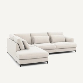 Hoekslaapbank links fluweel chenille, Marsile