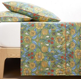 Plat laken in katoensatijn, Johanna