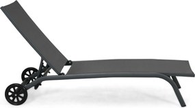 Domani Furniture Bellorio Ligbed Verstelbaar Aluminium Grijs