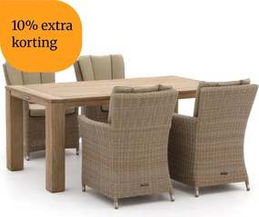 + 10% kassakorting | Diningset Intenso | 4 personen | Tuinset teakhout | 5-delig | Kees Smit Tuinmeubelen