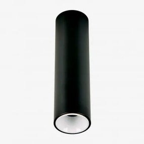 Led-opbouwplafondlamp Rond Ø4 Cm Voor Buiten In Aluminium Luisiana Zwart – Wit & Warm Wit 2700k & 3 W & 19º - Sklum
