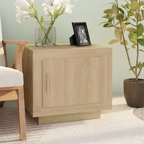 vidaXL Salontafel 51x50x45 cm bewerkt hout sonoma eikenkleurig
