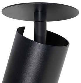Set van 6 Moderne inbouwspots zwart GU10 50mm - Chels Modern GU10 rond Binnenverlichting Lamp