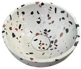 Fontana Terrazzo Micro Marble toiletmeubel 40cm warm eiken