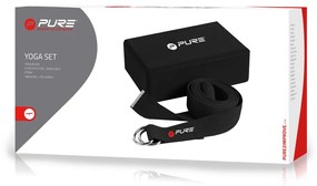 Pure2Improve Yogablok en -band zwart