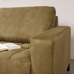 Industriele Bank Met Longchair Hoek Links Groen