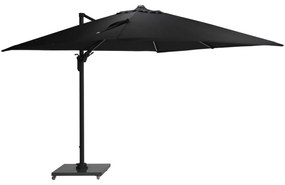 Garden Impressions Hawaii Lumen LED zweefparasol 300x300 -donker grijs - zwart