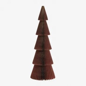 Pak Van 3 Jesper Papieren Kerstbomen ↑29,5 Cm & Rood Cederhout Met Gouden Rand - Sklum