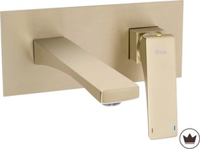 Inbouw wastafelkraan PREMIUM REA Joe Brush Gold