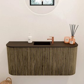 Mondiaz Joya 95cm toiletmeubel ronding links/rechts dusk met wastafel faye midden 1 kraangat urban