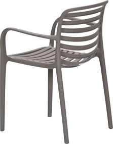 Garden Impressions Mees tuinstoel taupe - 4 stuks