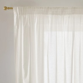 Glasgordijn met patroon, katoen, met gerimpelde bies en golf, CISALI