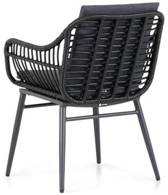 Tuinset 4 personen 180 cm Wicker Grijs Coco Coco Leonardo