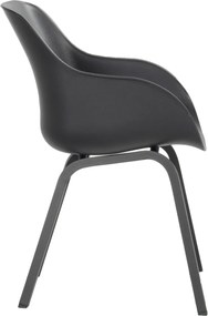 Hartman Le Soleil Element dining armstoel - Carbon black/Black