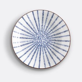 Set  van 4 diepe borden met straalmotieven, Bowlia